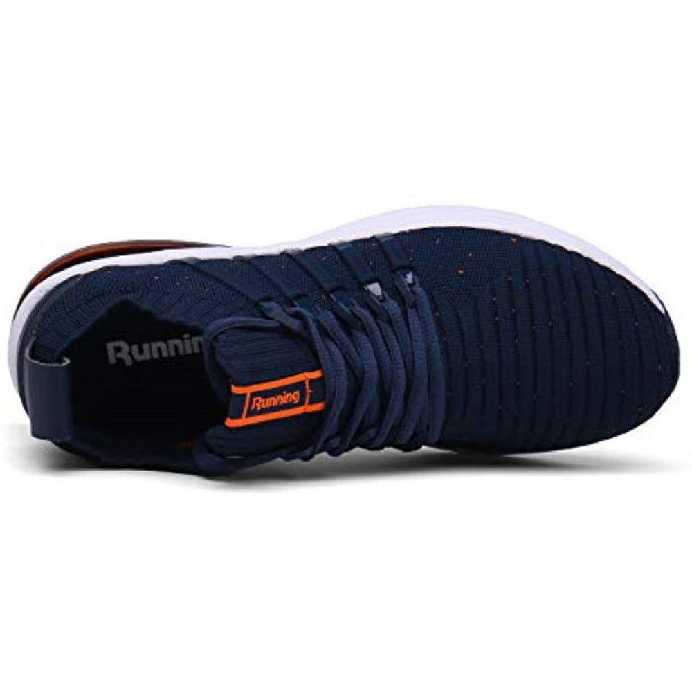 Men's Blue Orange Sport Trail Running Shoes