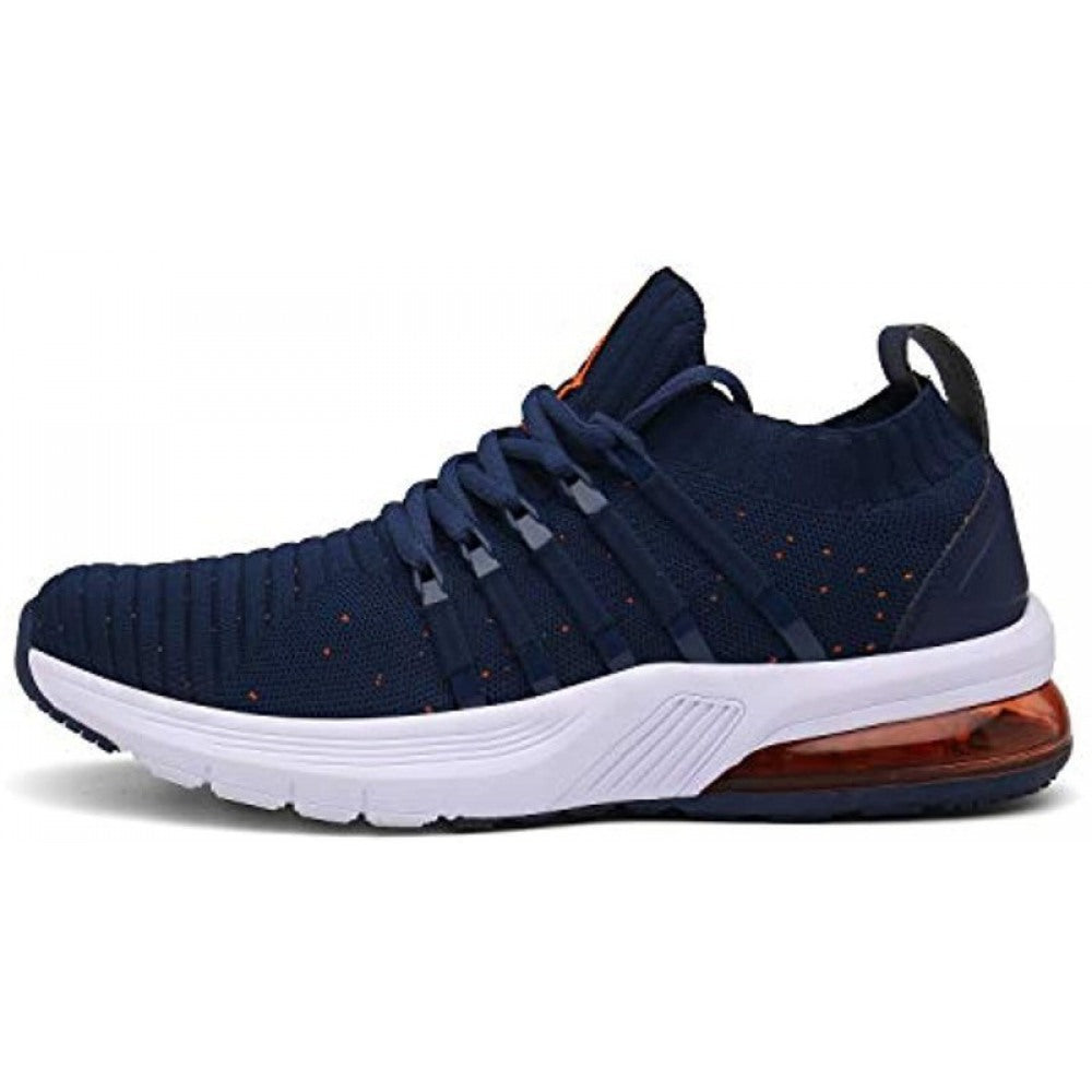 Men's Blue Orange Sport Trail Running Shoes