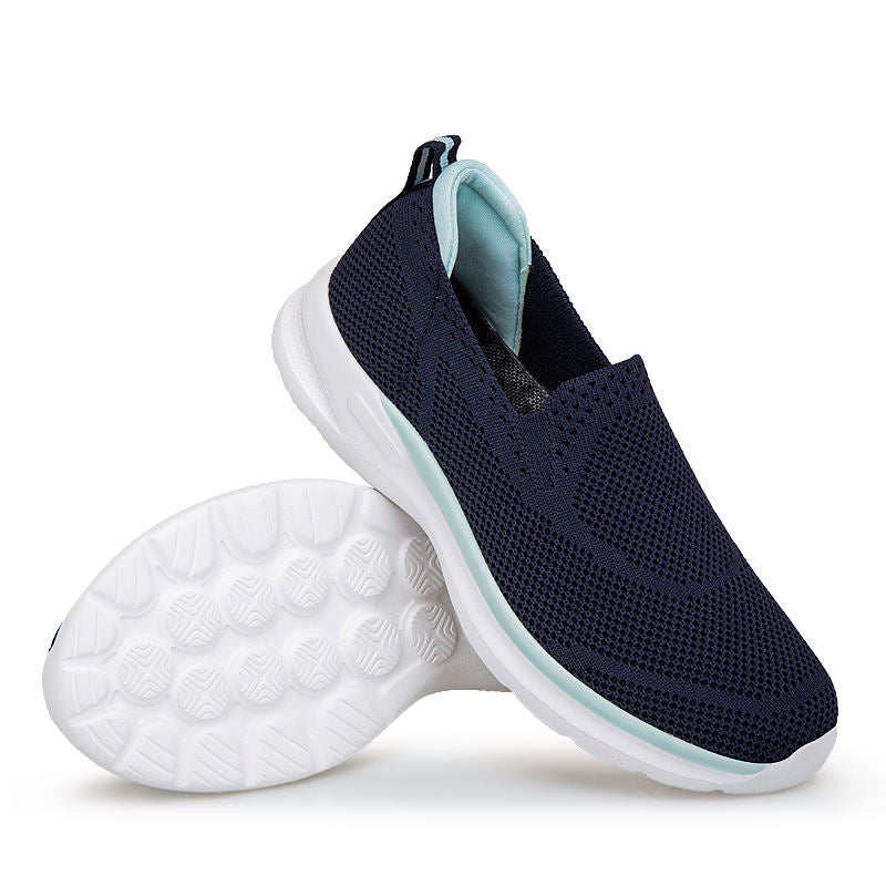 Men's Outdoor Hiking Fly-Knit Slip-On Walking Sneakers
